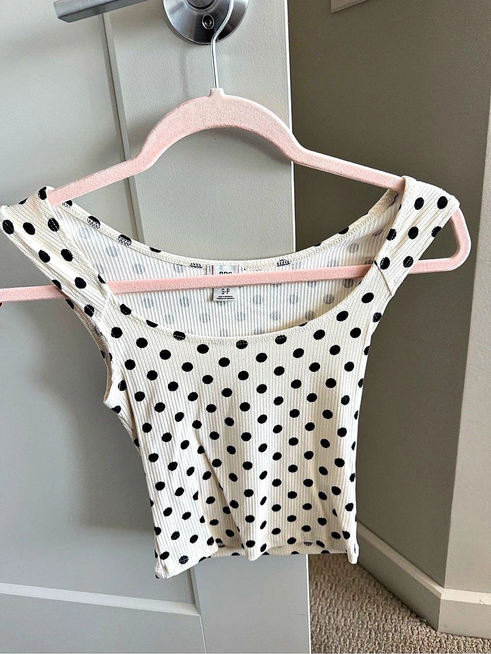 BDG Polka Dot Crop Top